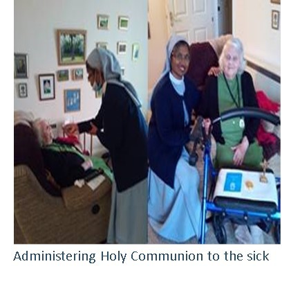 Administering Holy Communion to the sick