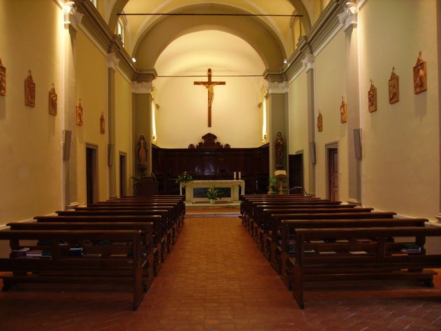 Inside the church