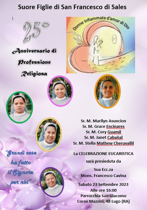 25° anniversario di Professione Religiosa