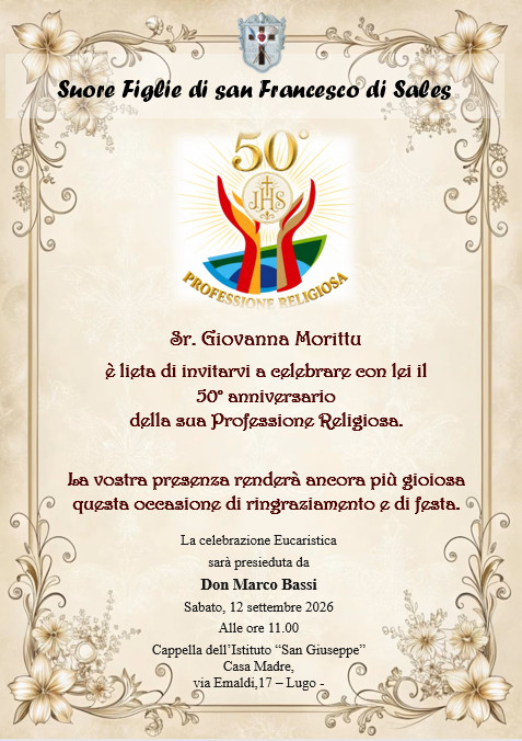 50 anni di vita religiosa